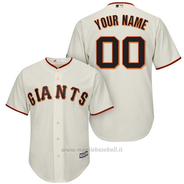 Maglia San Francisco Giants Personalizzate Bianco